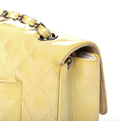Chanel Patent Quilted Medium Single Flap Yellow 24 of 28