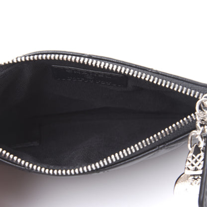 Chanel Lambskin Quilted Small Cosmo Cosmetic Case Black 5 of 10