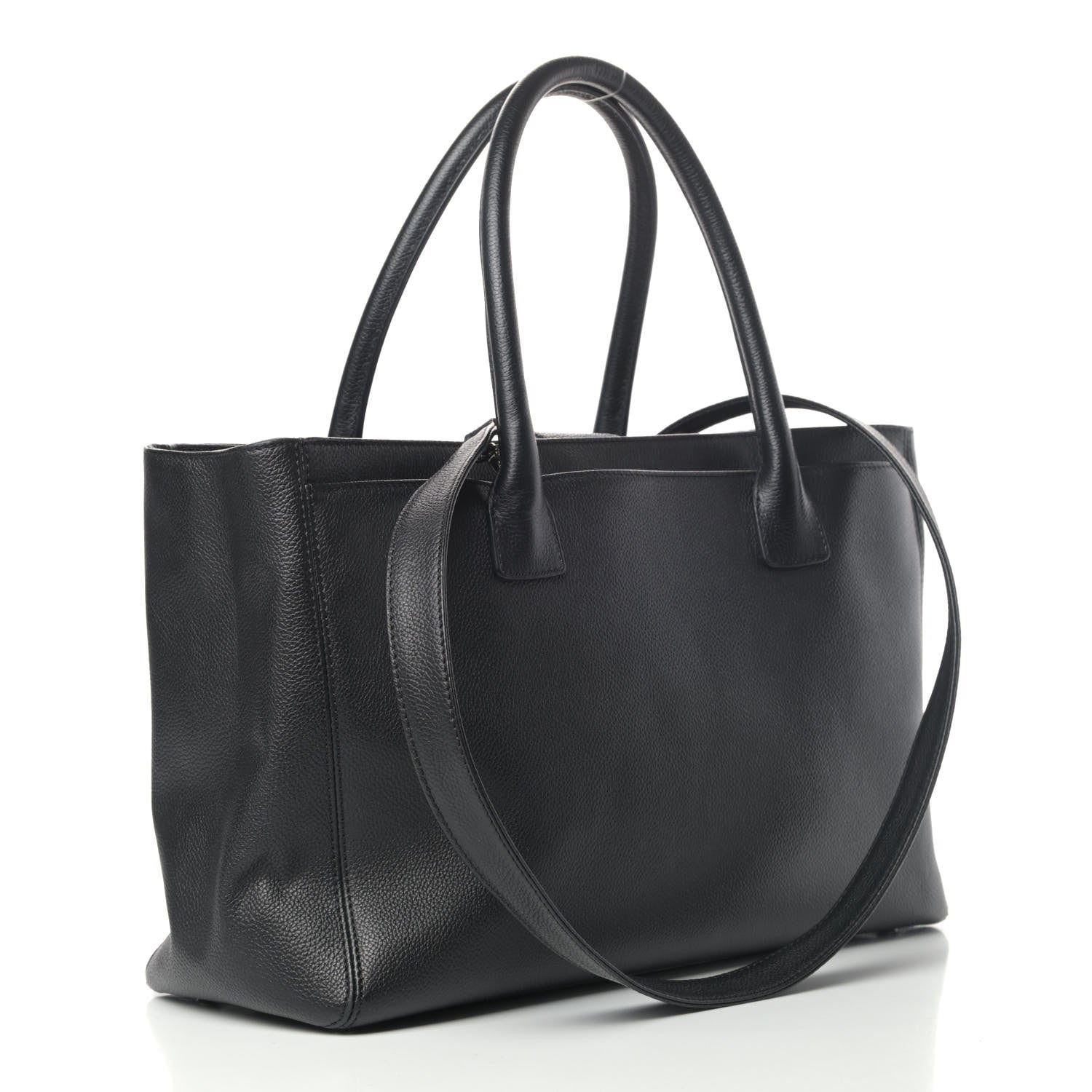 Chanel Calfskin Cerf Executive Shopper Tote Black 2 of 6
