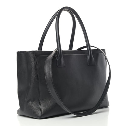 Chanel Calfskin Cerf Executive Shopper Tote Black 2 of 6