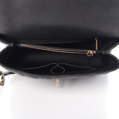 Chanel Caviar Lizard Quilted Medium Coco Handle Flap Black 5 of 8