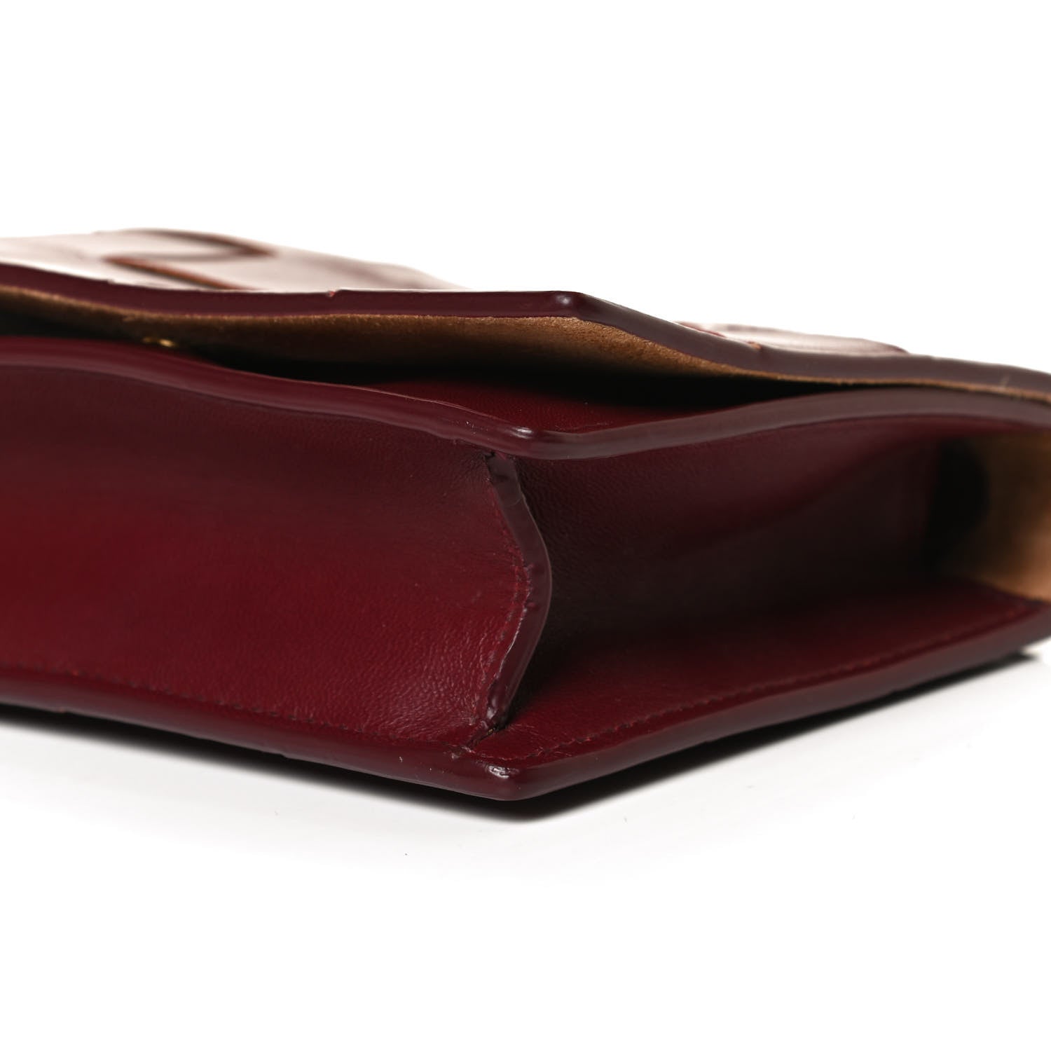 Bottega Veneta Lambskin Maxi Intrecciato Mini Cassette Crossbody Bag Bordeaux 9 of 9
