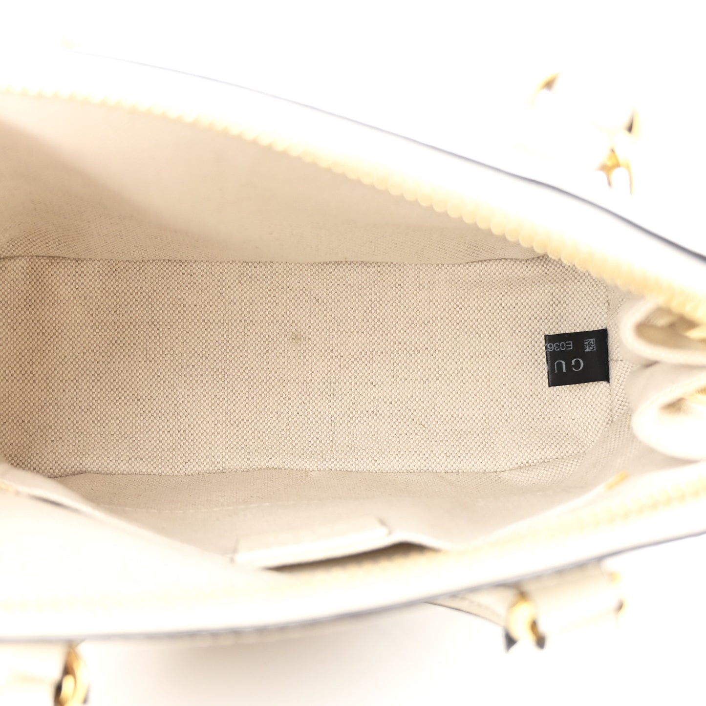 GG Supreme Monogram Azalea Calfskin Mini Horsebit 1955 Top Handle Bag Beige Ebony Mystic White