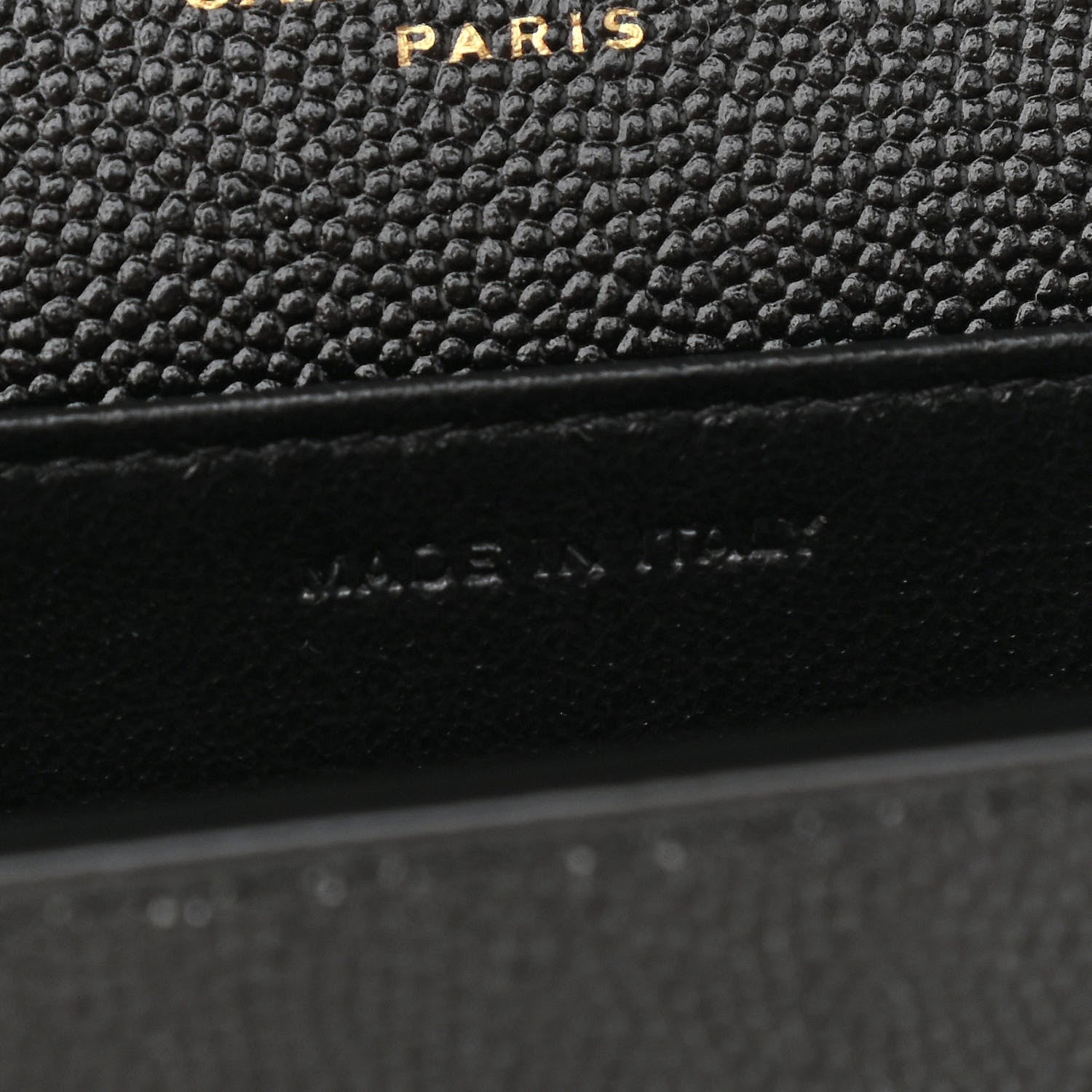 Saint Laurent Grain De Poudre Uptown Chain Wallet Black 8 of 13