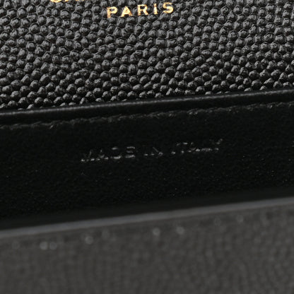 Saint Laurent Grain De Poudre Uptown Chain Wallet Black 8 of 13