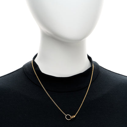 Cartier 18K Yellow Gold Interlocking LOVE Necklace 2 of 5