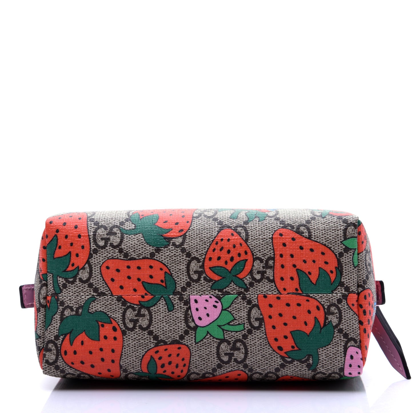 GG Supreme Monogram Strawberry Cosmetic Case