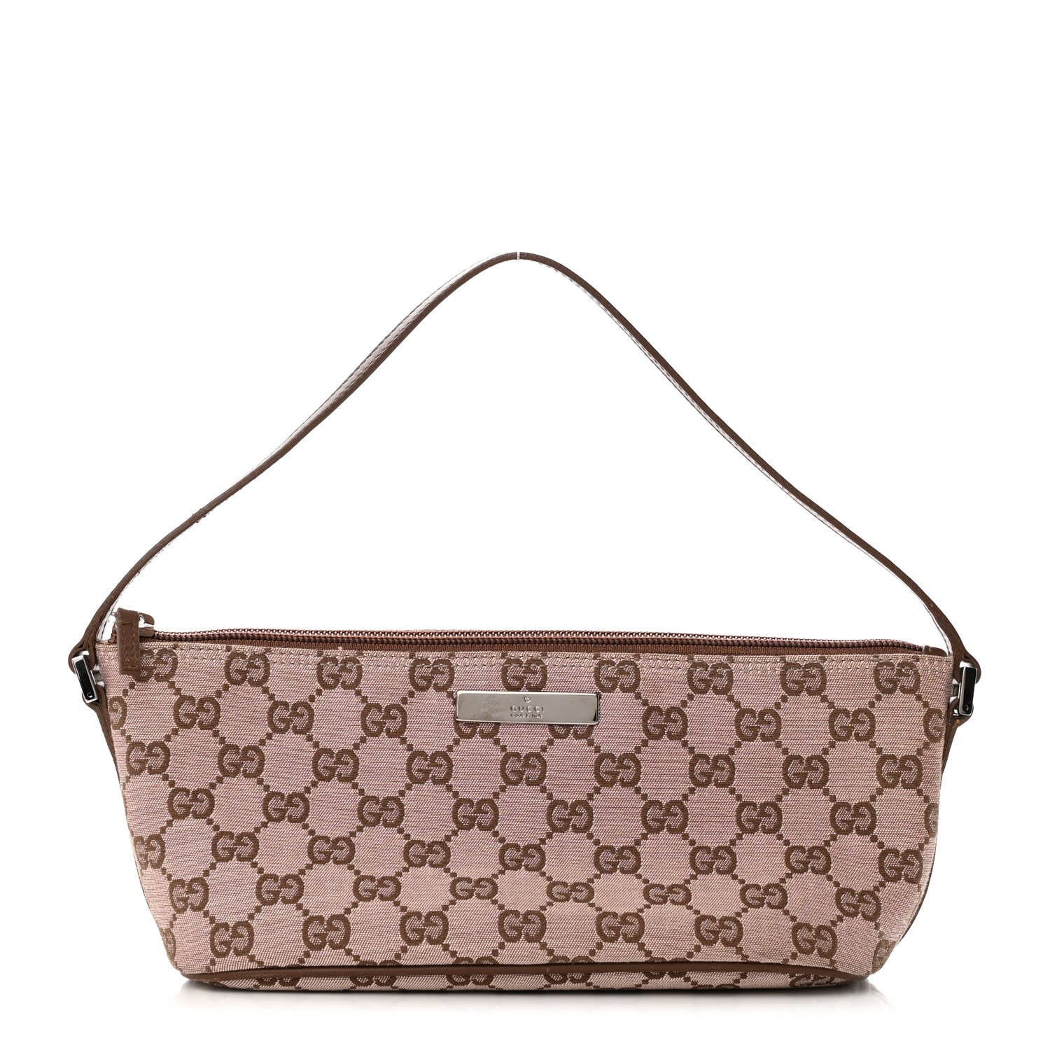 Gucci Monogram Boat Pochette Brown 1 of 15
