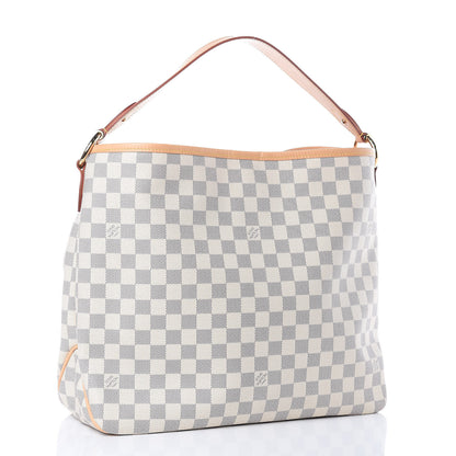 Louis Vuitton Damier Azur Delightful MM Rose Ballerine 3 of 11
