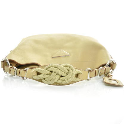 Prada Vitello Daino Rope Knot Hobo 4 of 10