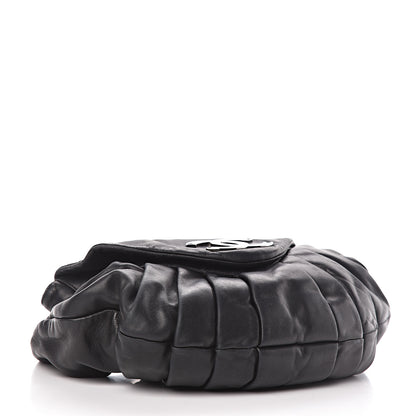 Chanel Lambskin Pleated CC Shoulder Bag Black 4 of 16