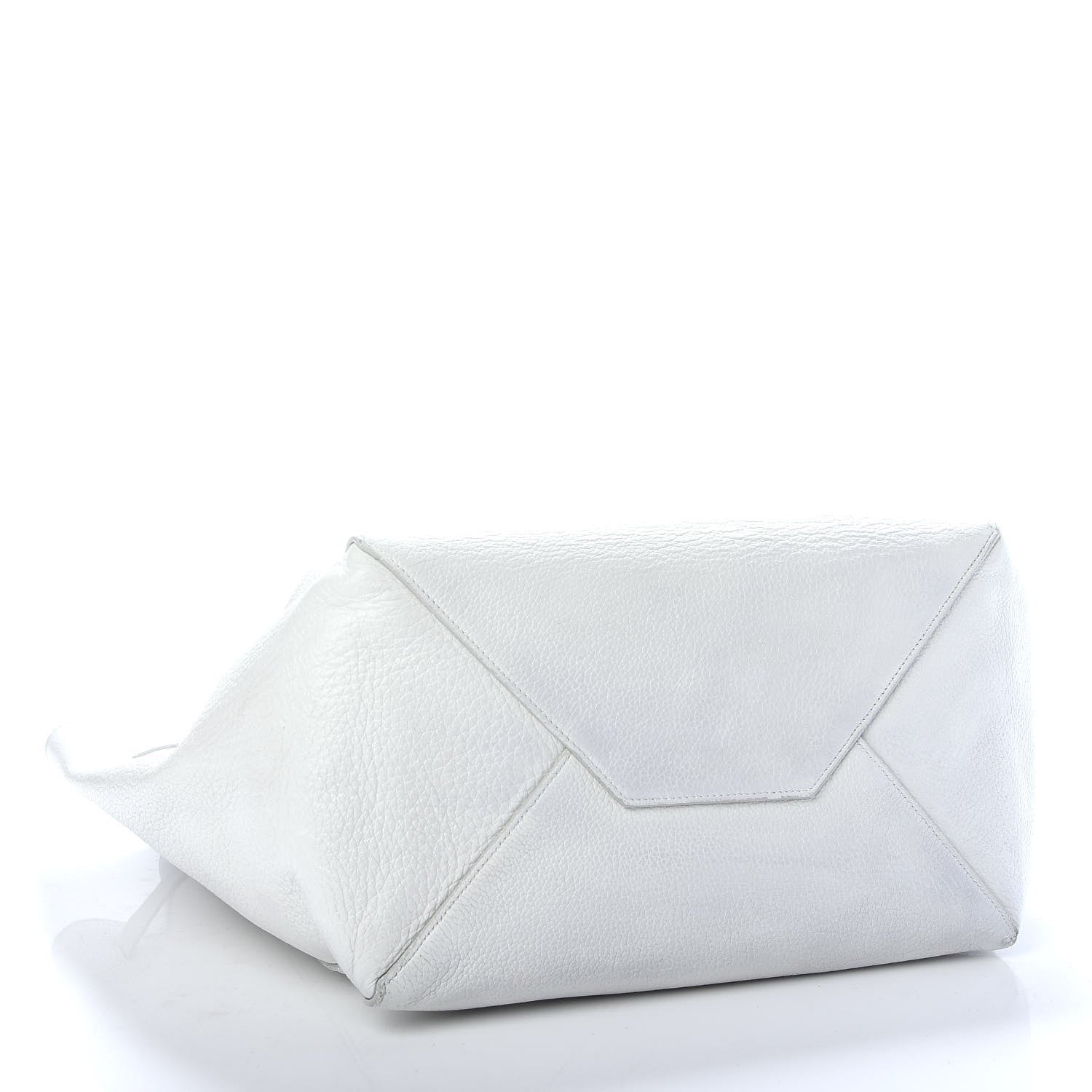 Celine Grained Calfskin Small Belt Cabas Phantom Light Grey 4 of 11
