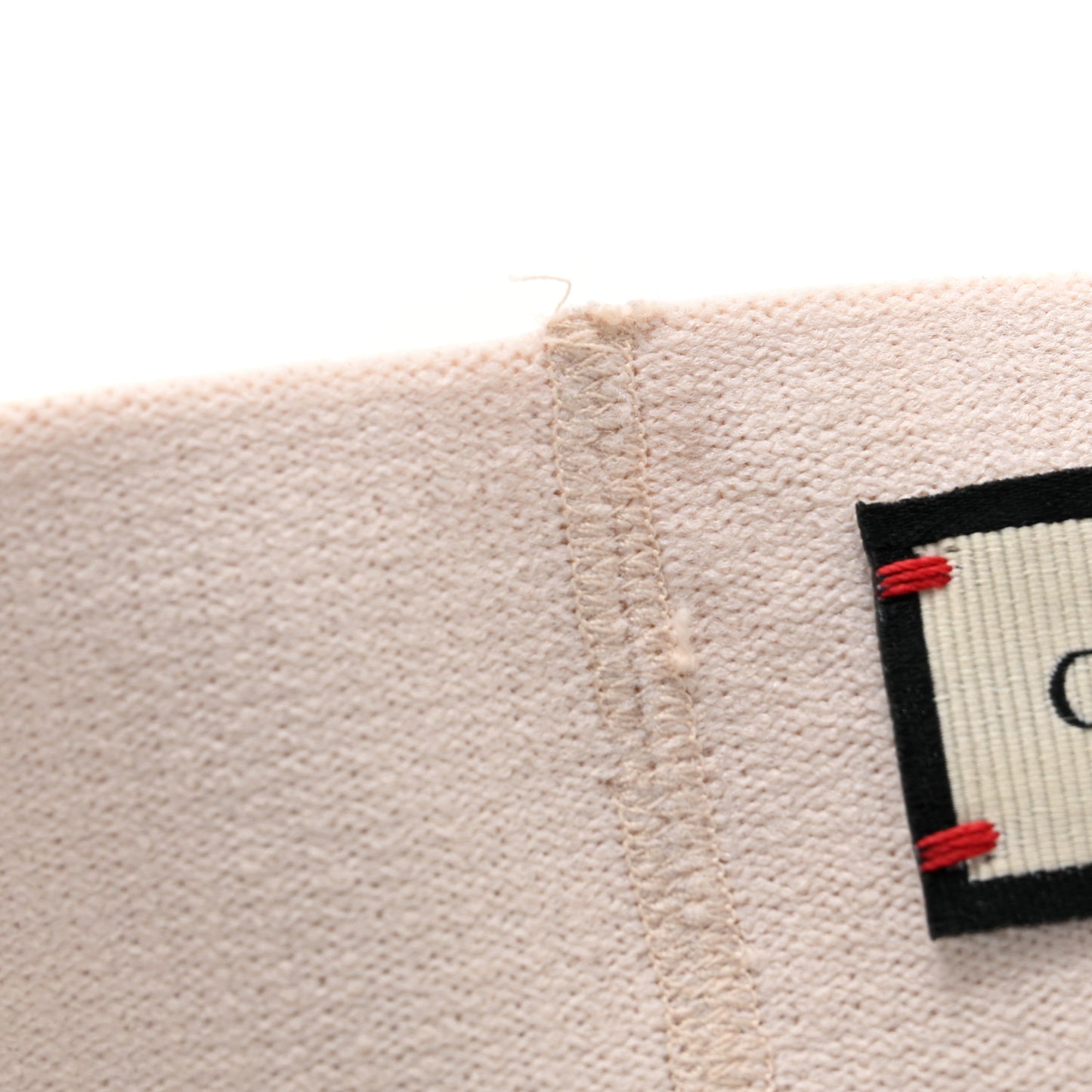Cotton Elastic Gucci Logo Headband White