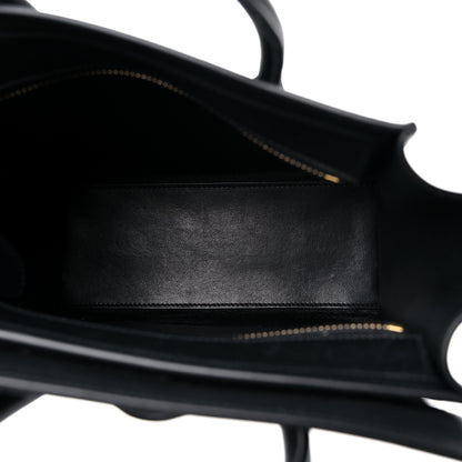Celine Smooth Calfskin Nano Luggage Black 5 of 12