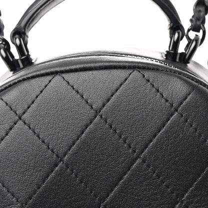 Chanel Lambskin Quilted CC Mini Classic Backpack So Black 8 of 11