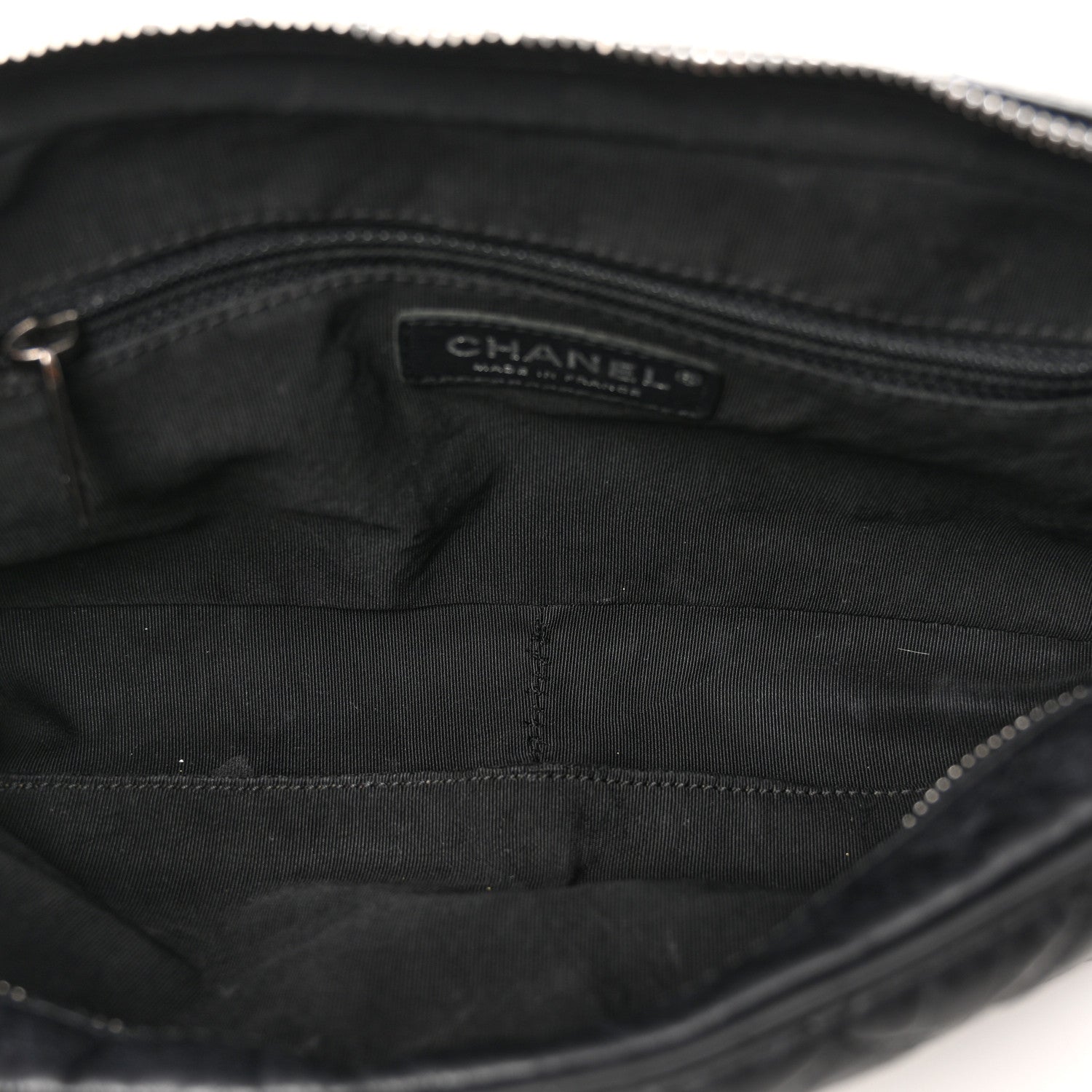 Chanel Crumpled Calfskin Quilted Medium Casual Rock Flap Black 5 of 13