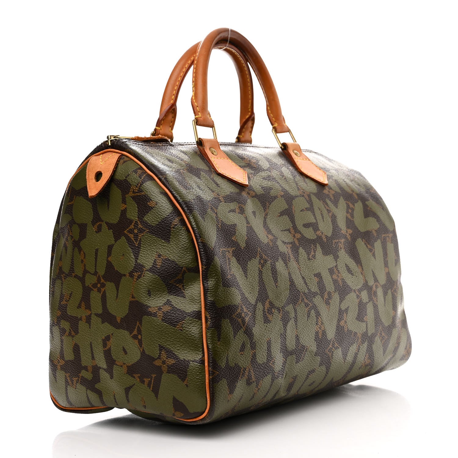 Louis Vuitton Monogram Graffiti Speedy 30 Kaki 3 of 15