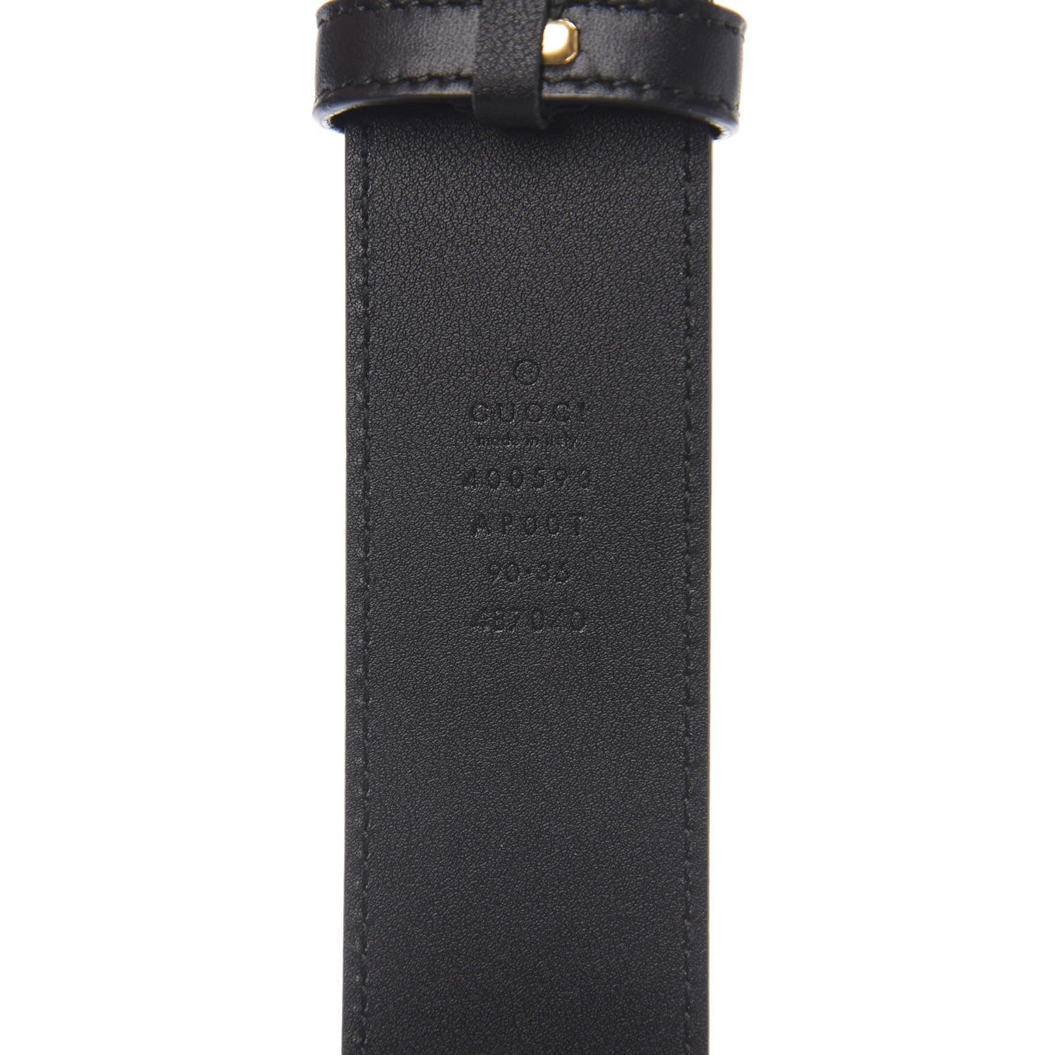Gucci Calfskin Double G 40mm Belt 90 36 Black 3 of 5