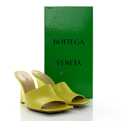 Bottega Veneta Lambskin Stretch Wedge 90mm Sandals 37 Kiwi 10 of 10