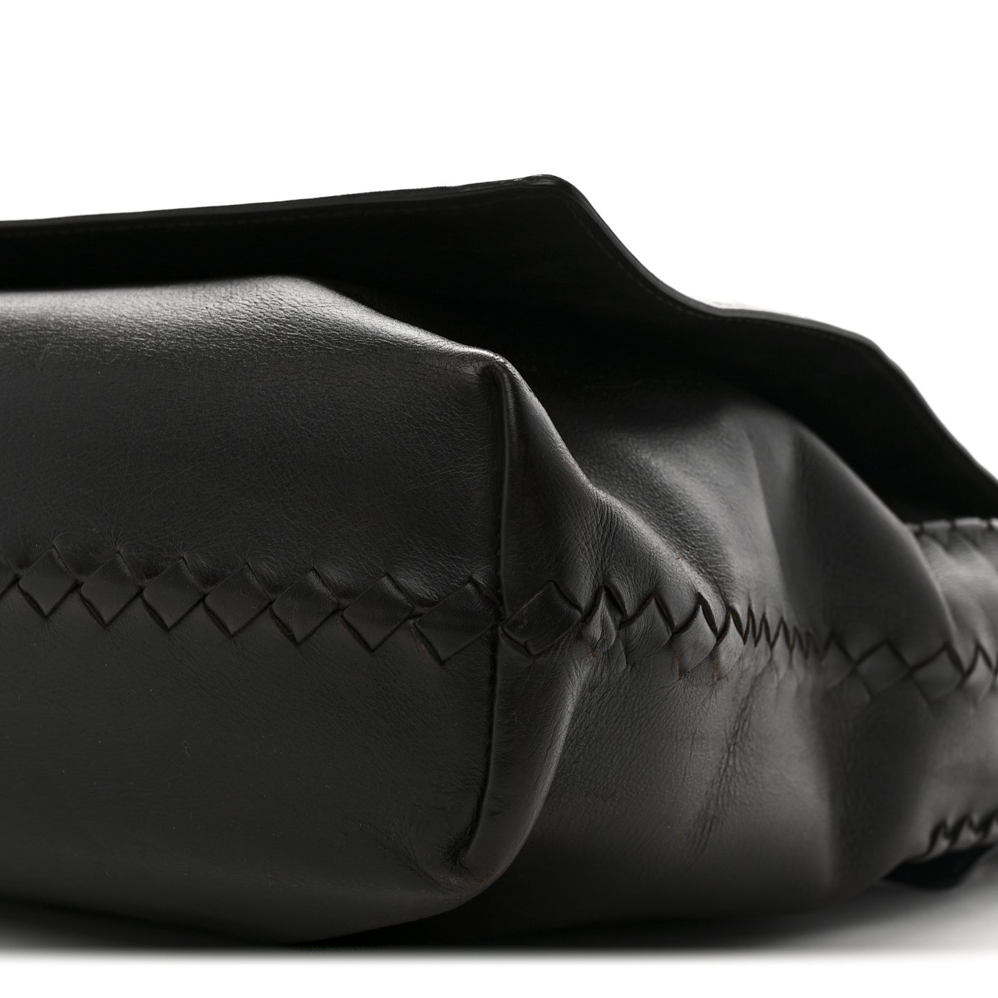 Nappa Intrecciato Messenger Bag Ebano