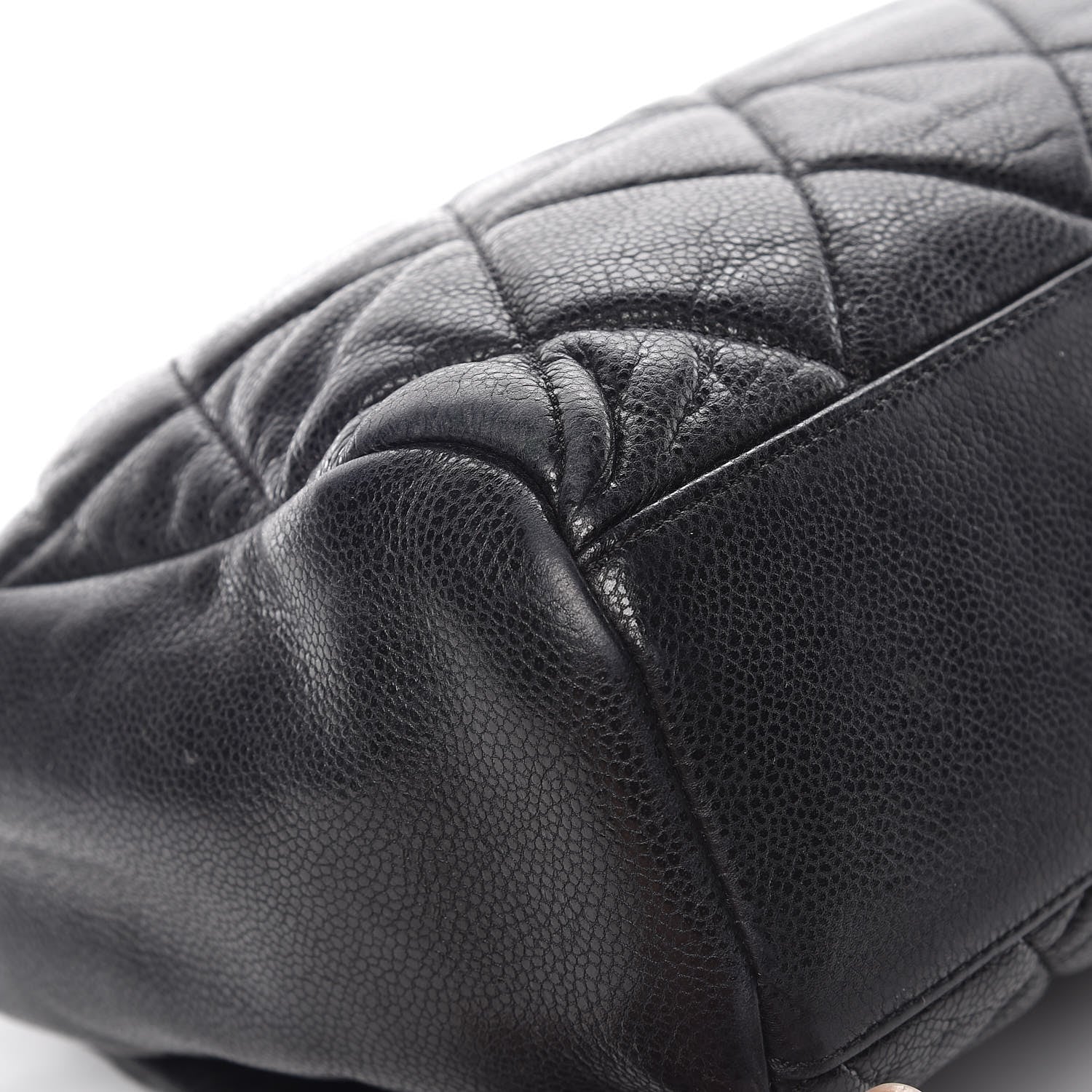 Chanel Glazed Caviar Medium Nature Flap Bag Black 15 of 20