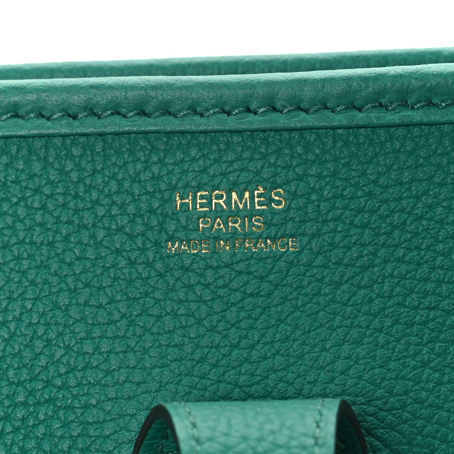 Hermes Taurillon Clemence Evelyne III PM Vert Jade 7 of 9