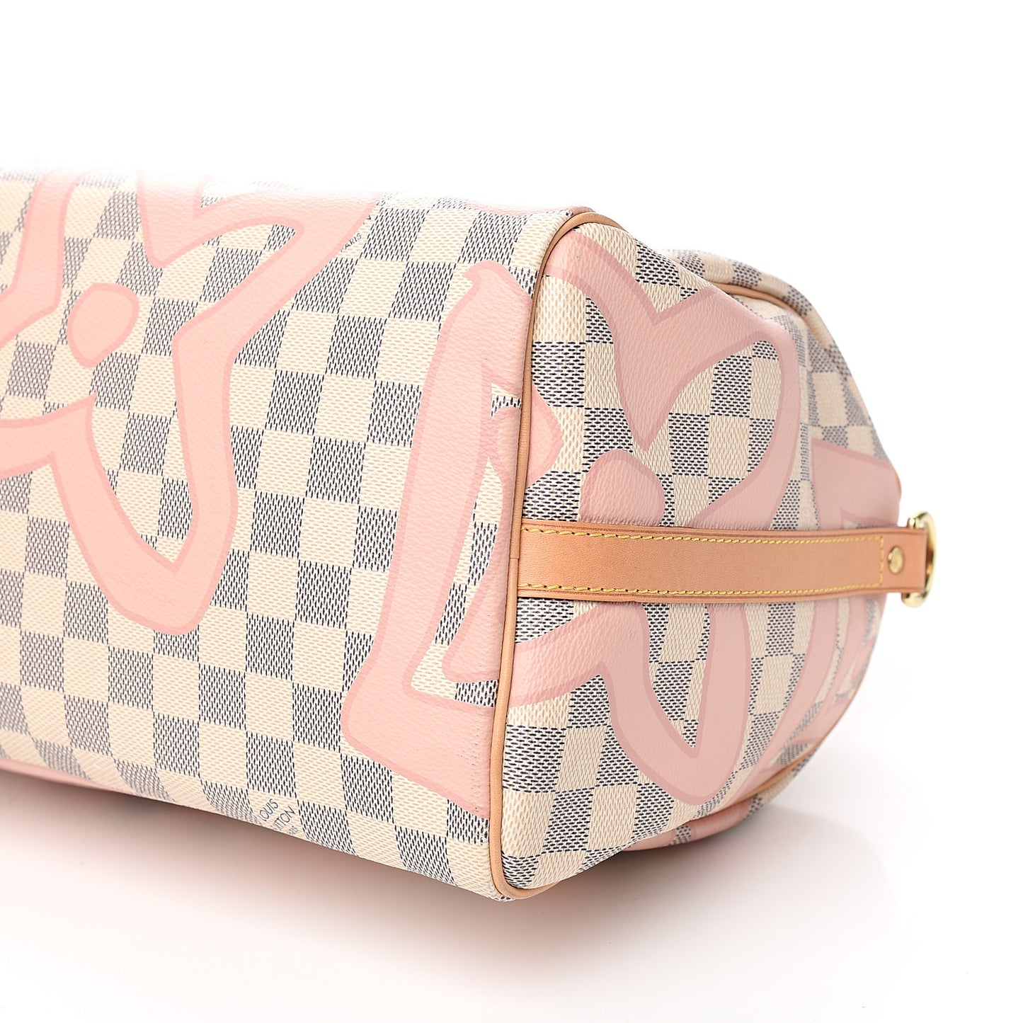 Damier Azur Tahitienne Speedy Bandouliere 30 Rose Ballerine