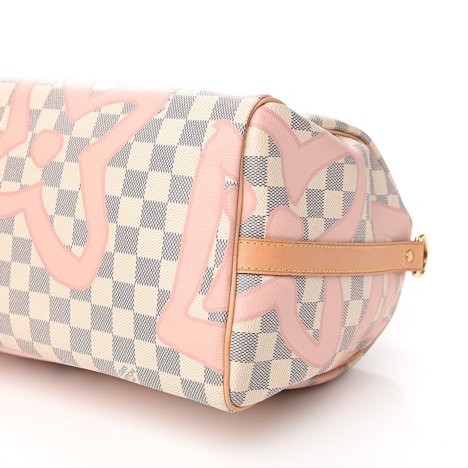 Louis Vuitton Damier Azur Tahitienne Speedy Bandouliere 30 Rose Ballerine 8 of 9