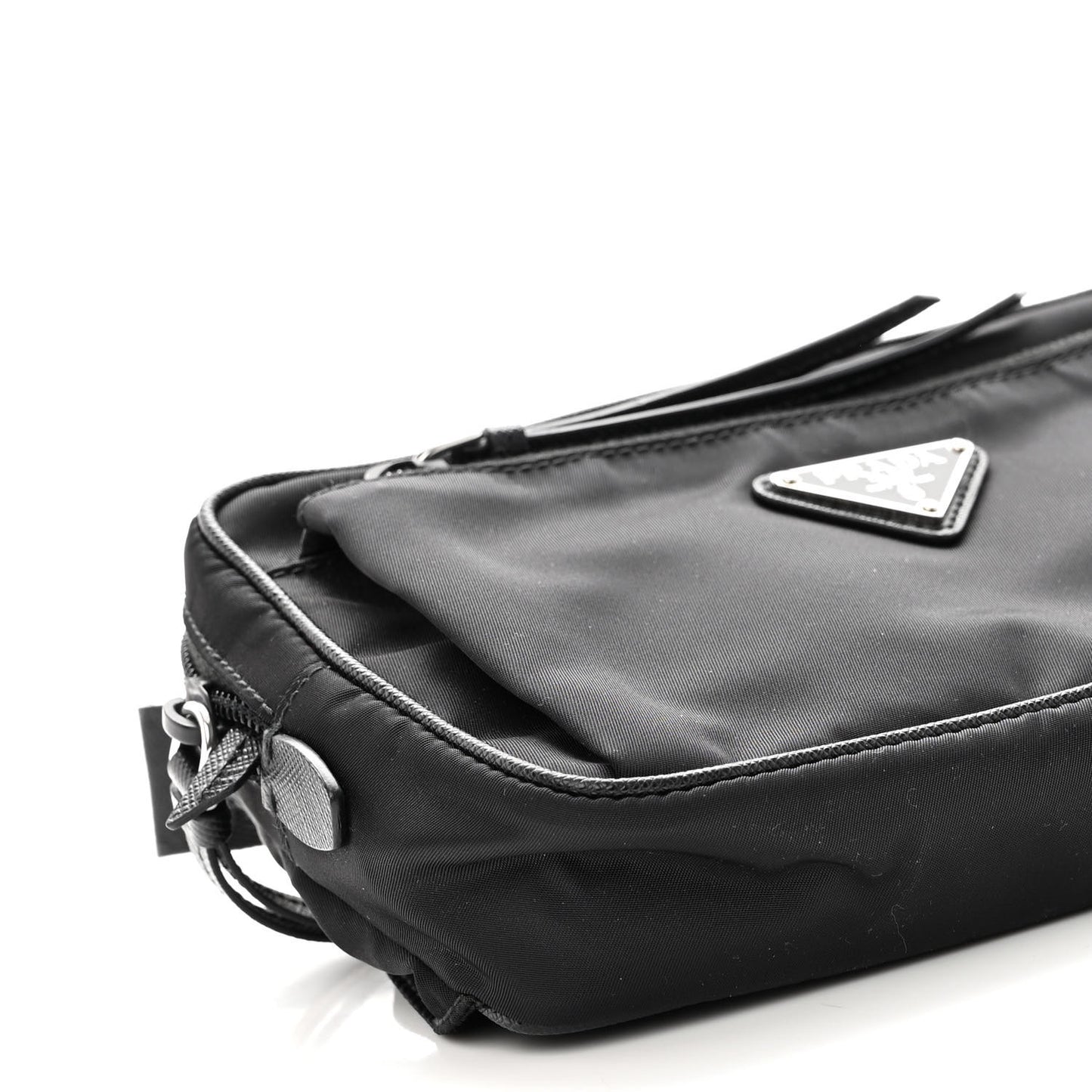 Tessuto Nylon Saffiano Belt Bag Black