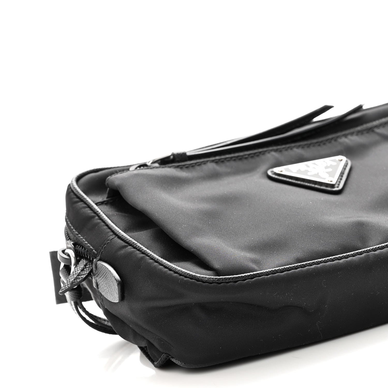 Prada Tessuto Nylon Saffiano Belt Bag Black 8 of 9