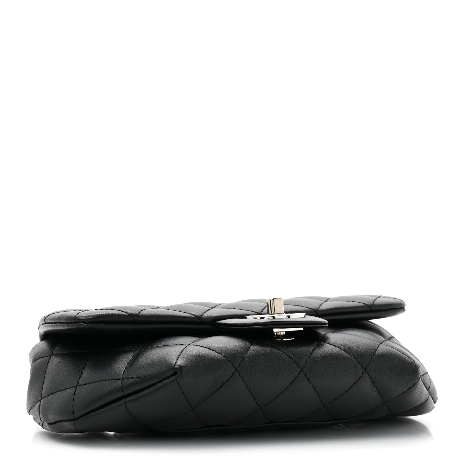 Chanel Calfskin Quilted CC Uniform Flap Belt Bag Black 4 of 10