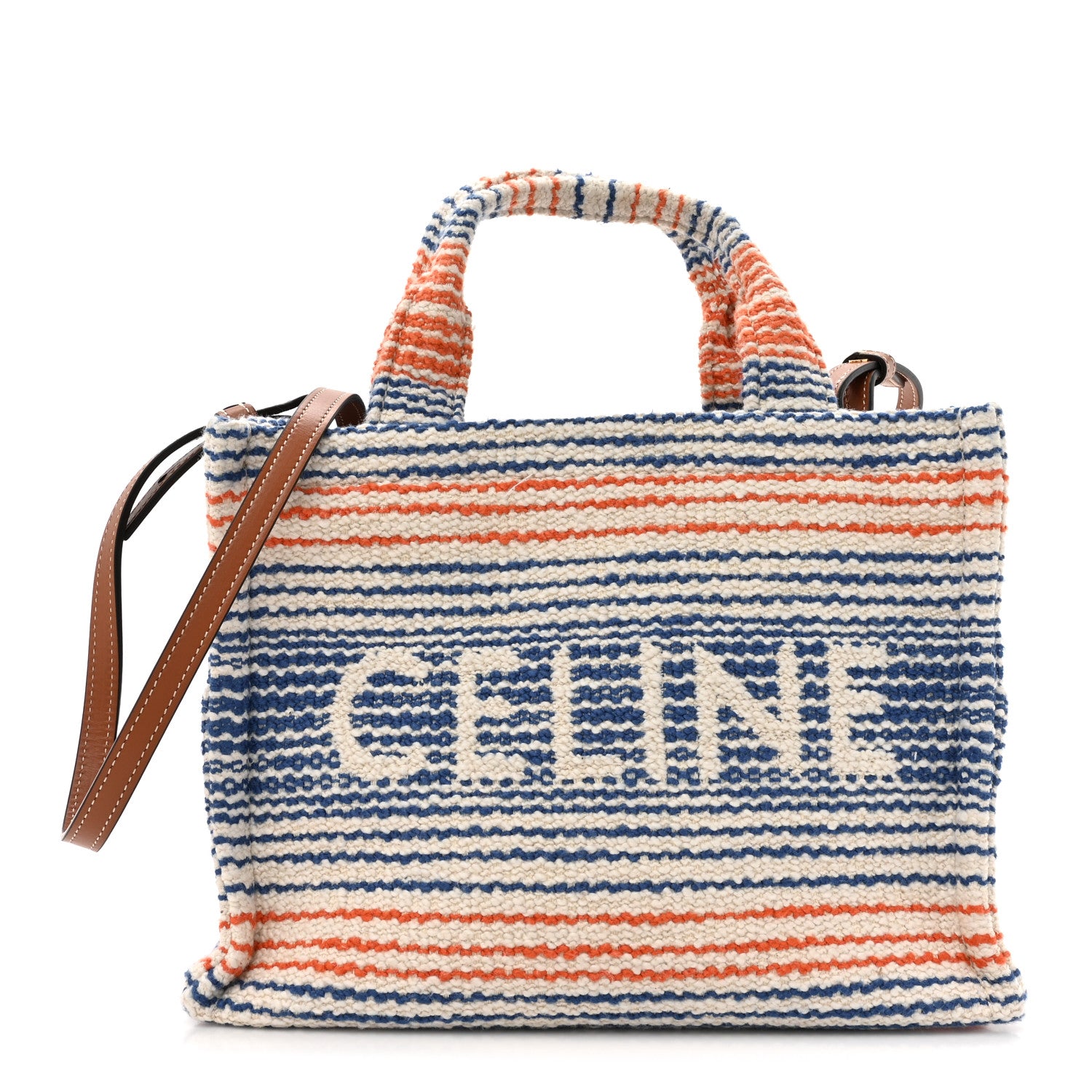 Celine Jacquard Striped Small Cabas Multicolor 1 of 10
