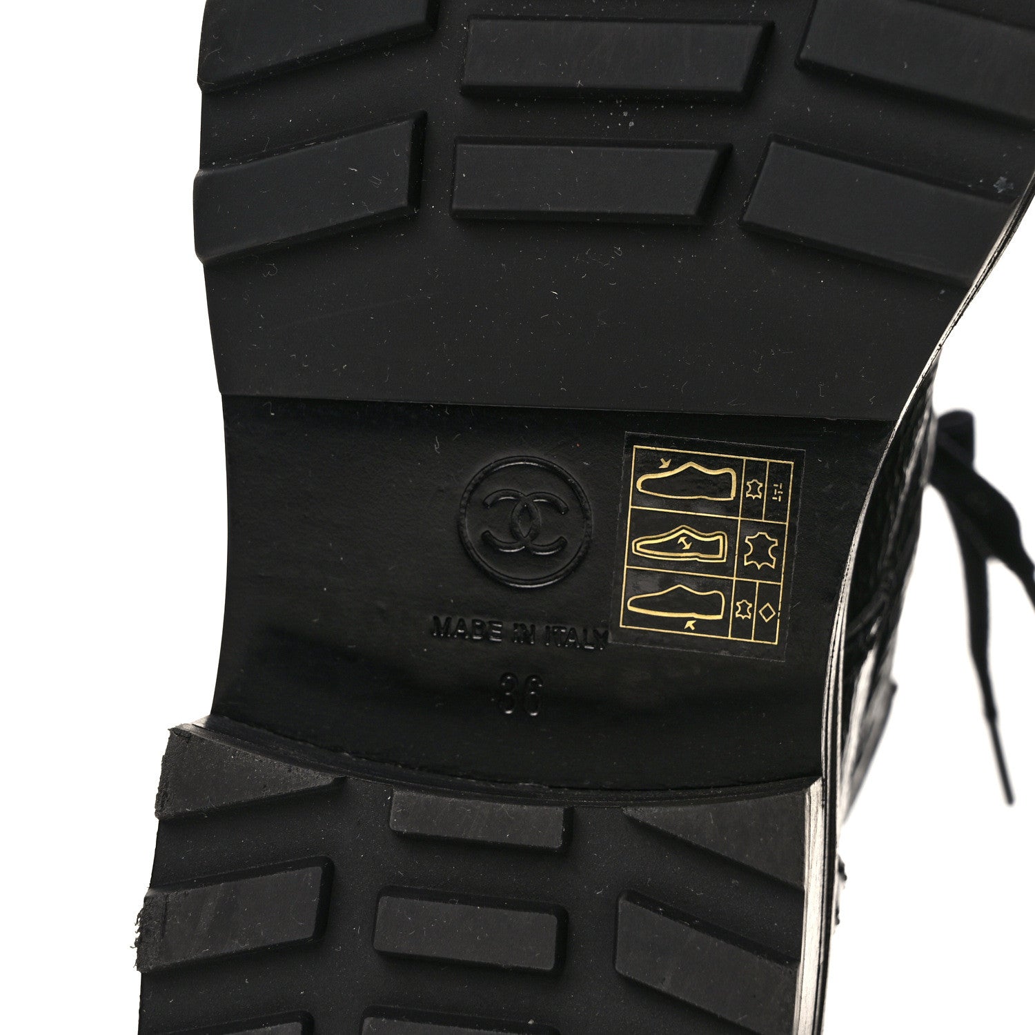 Chanel Shiny Calfskin Velvet Pearl Combat Short Boots 36 Black 6 of 8