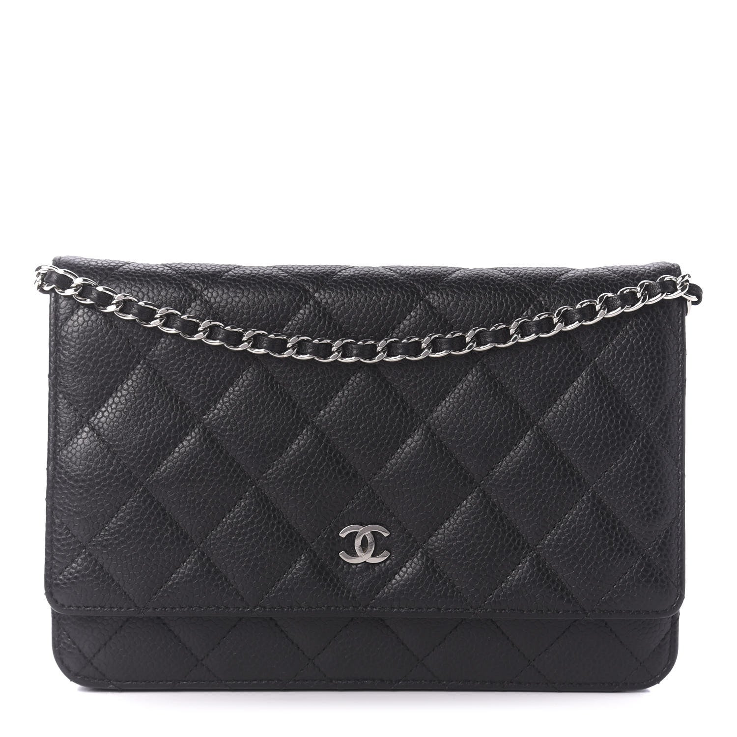 Chanel Caviar Quilted Wallet On Chain WOC Black 1 of 12