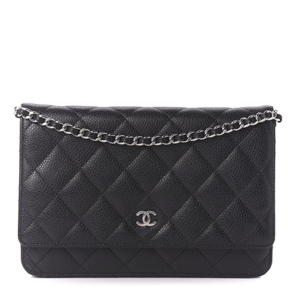 Chanel Caviar Quilted Wallet On Chain WOC Black 1 of 12