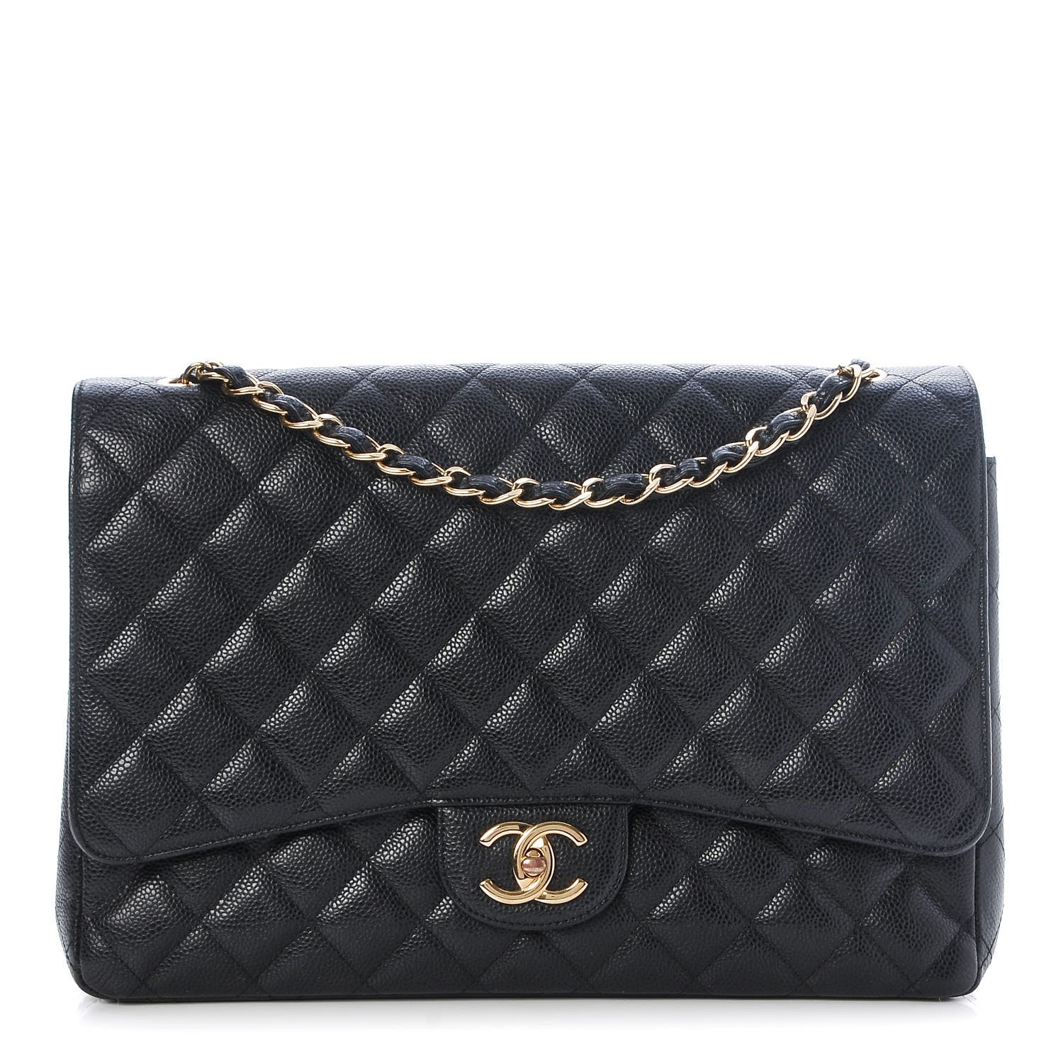 Chanel Caviar Quilted Maxi Double Flap Black 1 of 10
