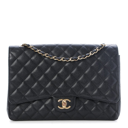 Chanel Caviar Quilted Maxi Double Flap Black 1 of 10