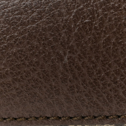 Gucci GG Supreme Monogram Textured Dollar Calfskin Web Small Ophidia Dome Shoulder Bag Beige Ebony New Acero 11 of 14