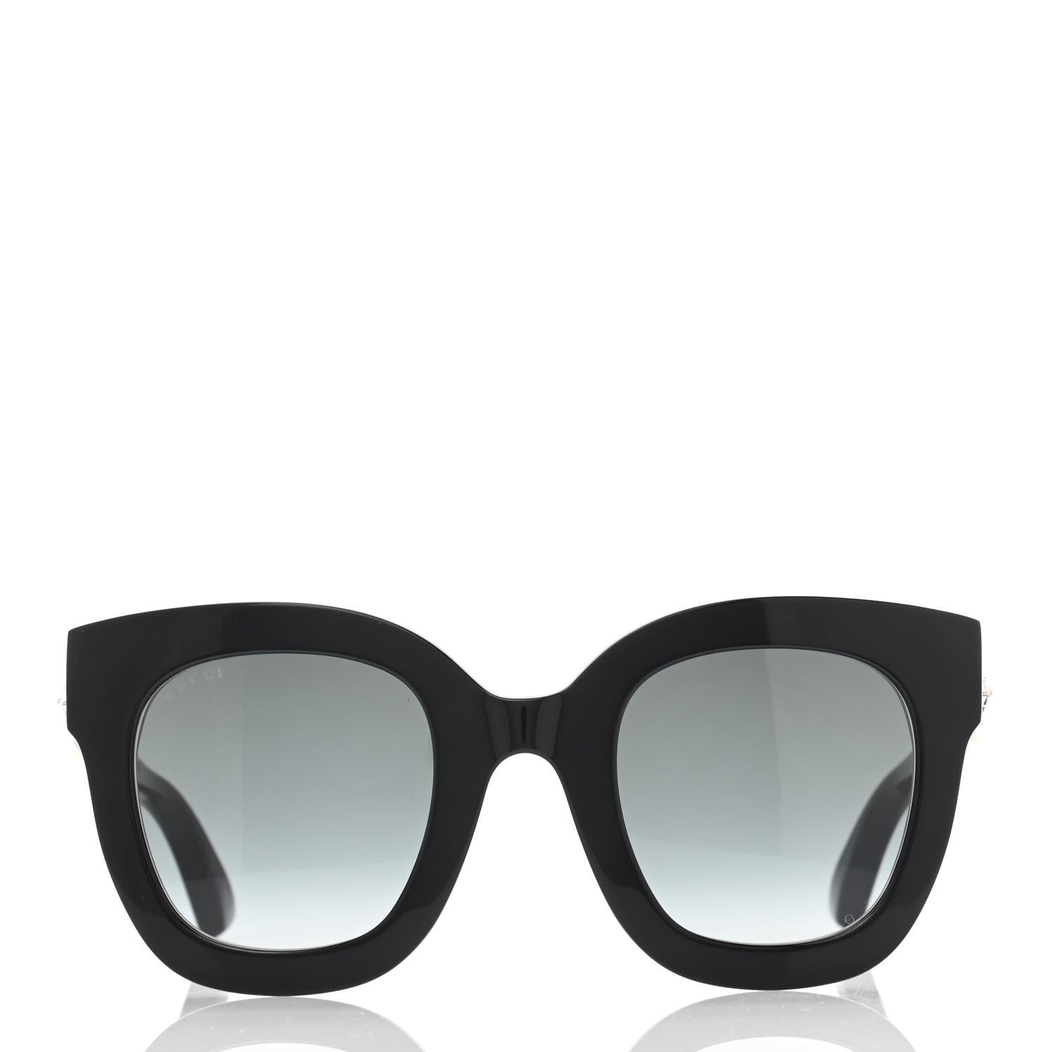 Gucci Round Frame Star Sunglasses GG0208S Black 2 of 8