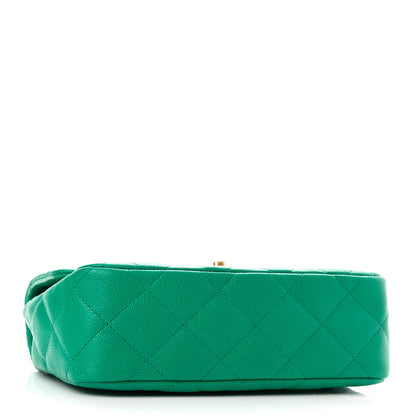 Chanel Caviar Quilted Sweetheart Flap Green 4 of 11