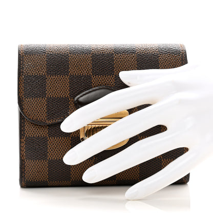 Louis Vuitton Damier Ebene Joey Wallet 2 of 8