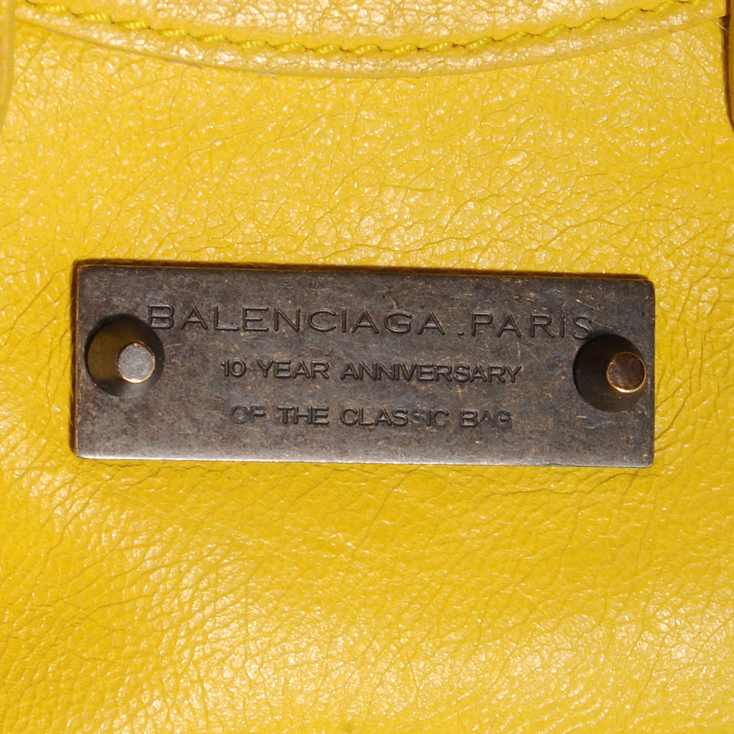 Balenciaga Agneau Mini First Bag Charm Moutarde 4 of 7