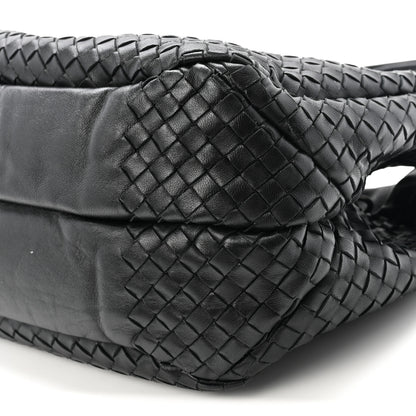 Bottega Veneta Nappa Intrecciato Medium Campana Shoulder Bag Black 10 of 10