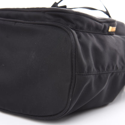 Prada Saffiano Tessuto Nylon Mini Bucket Crossbody Bag Black 9 of 13