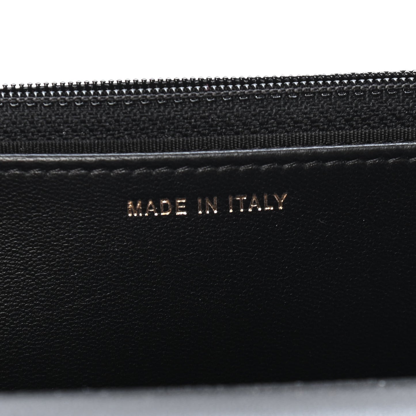 Lambskin Quilted Trendy CC Wallet On Chain WOC Black