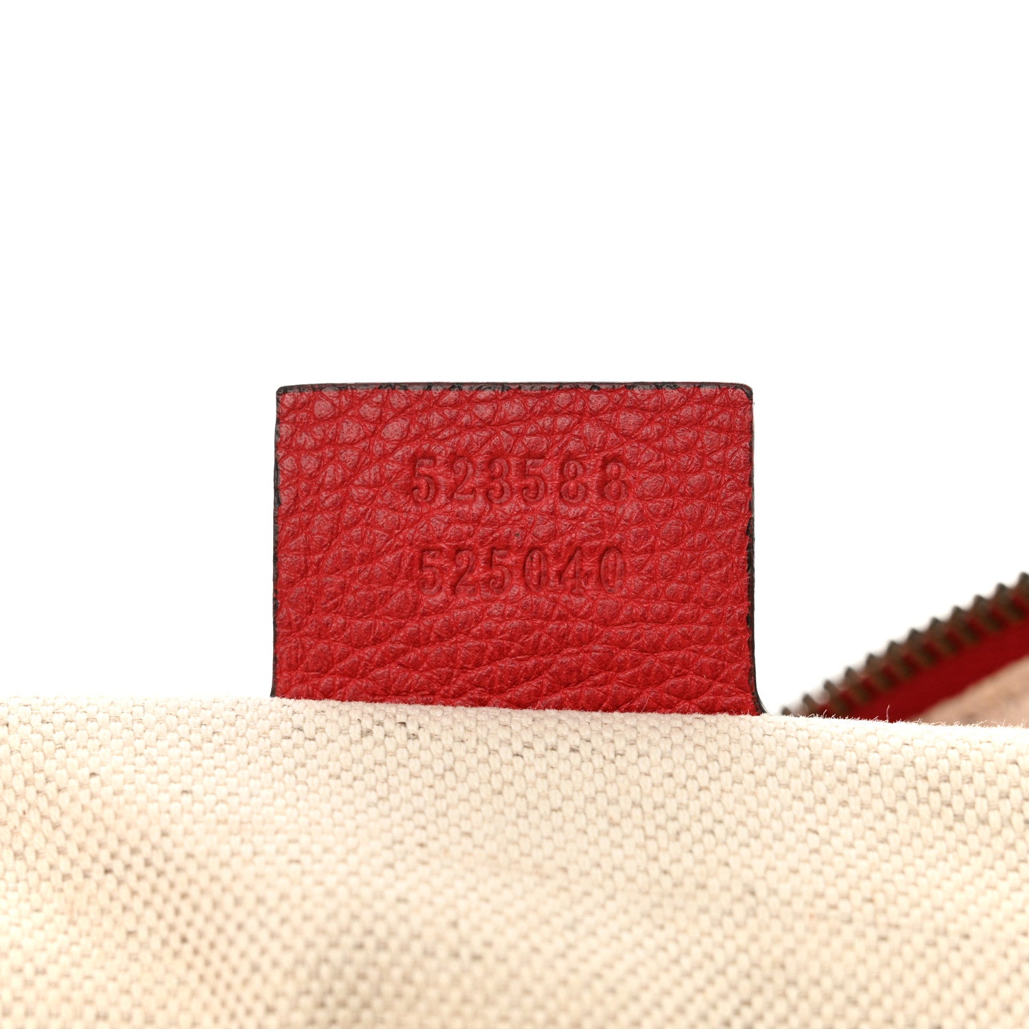 Gucci Grained Calfskin Logo Half Moon Hobo Red 7 of 12