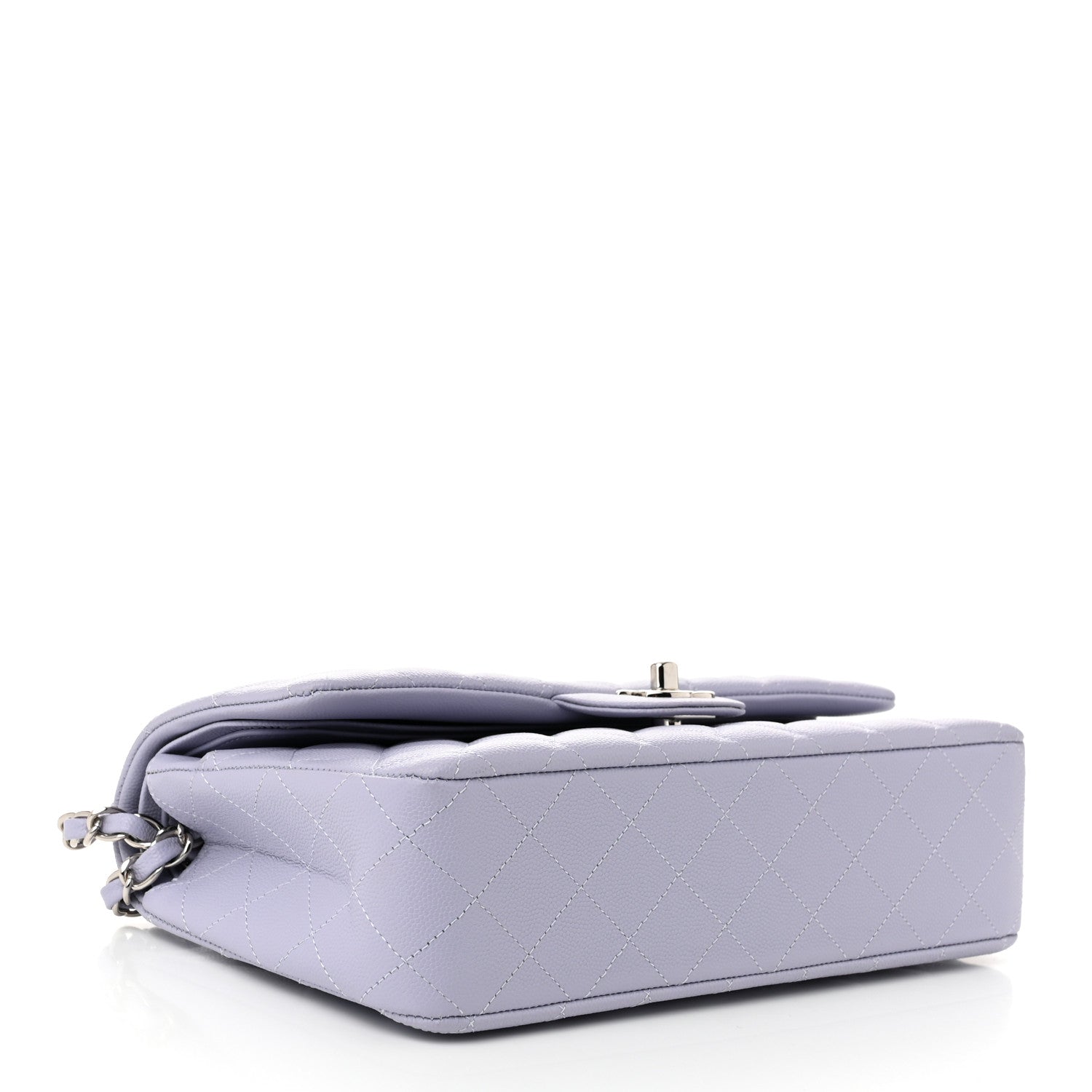 Chanel Caviar Quilted Medium Double Flap Light Purple 4 of 11