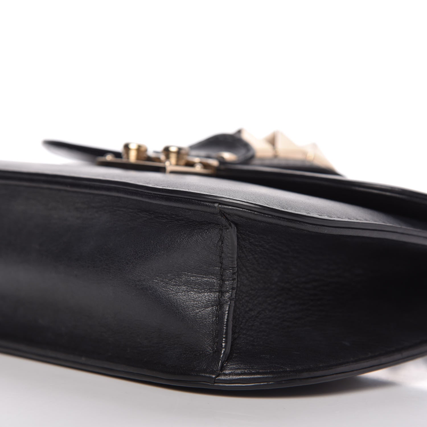 Valentino Garavani Vitello Small Glam Lock Rockstud Flap Black 7 of 9