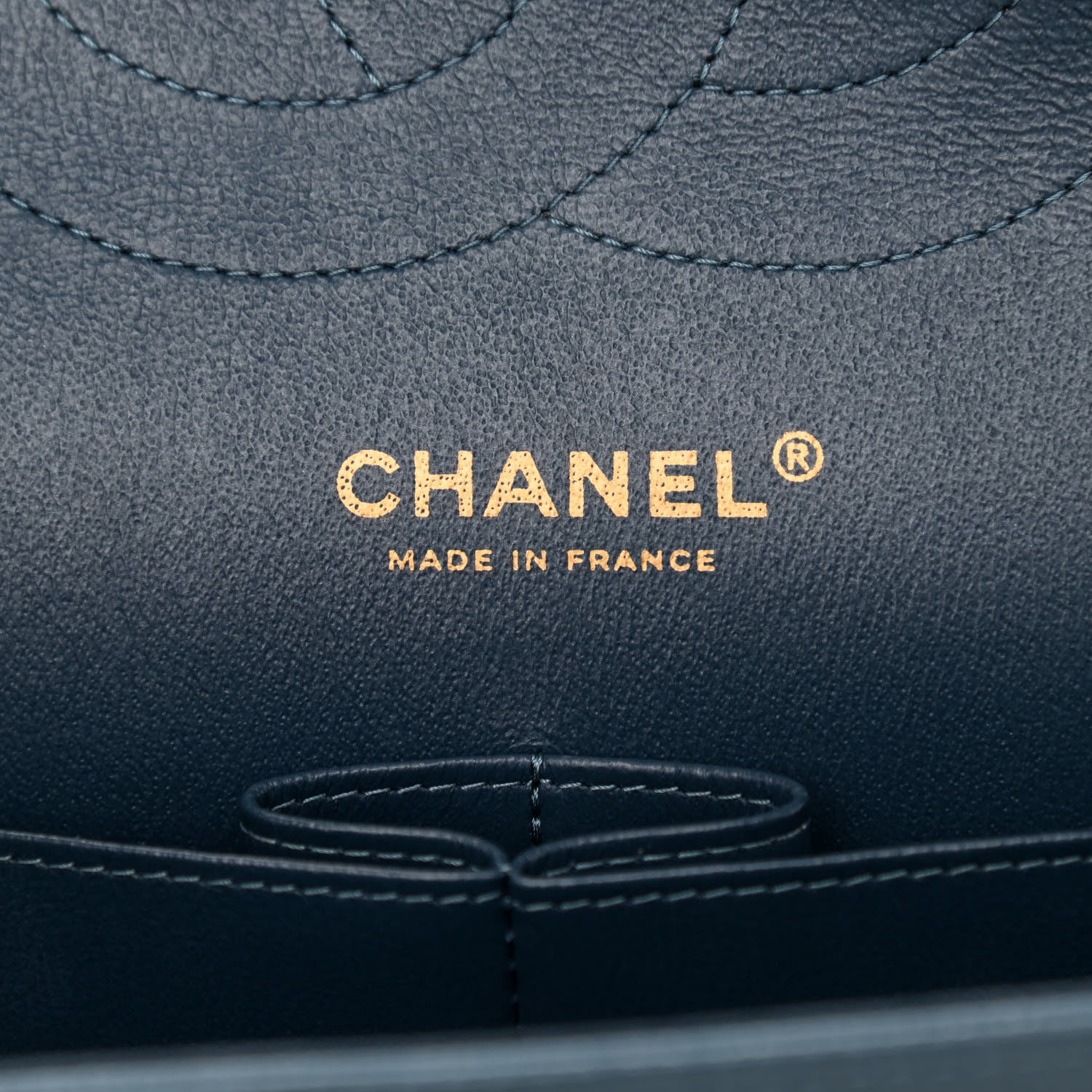 Chanel Metallic Caviar Quilted Jumbo Double Flap Dark Blue 6 of 10