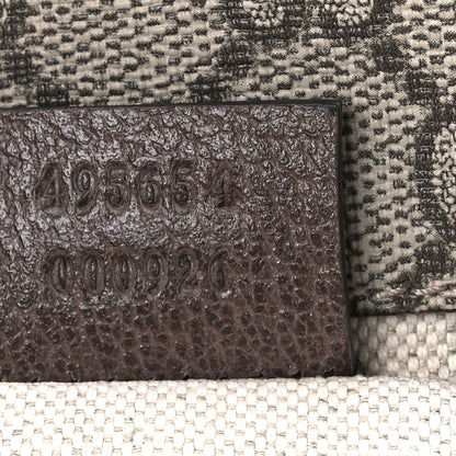 Gucci GG Supreme Monogram Web Neo Vintage Double Flap Messenger Bag Beige New Acero 9 of 11